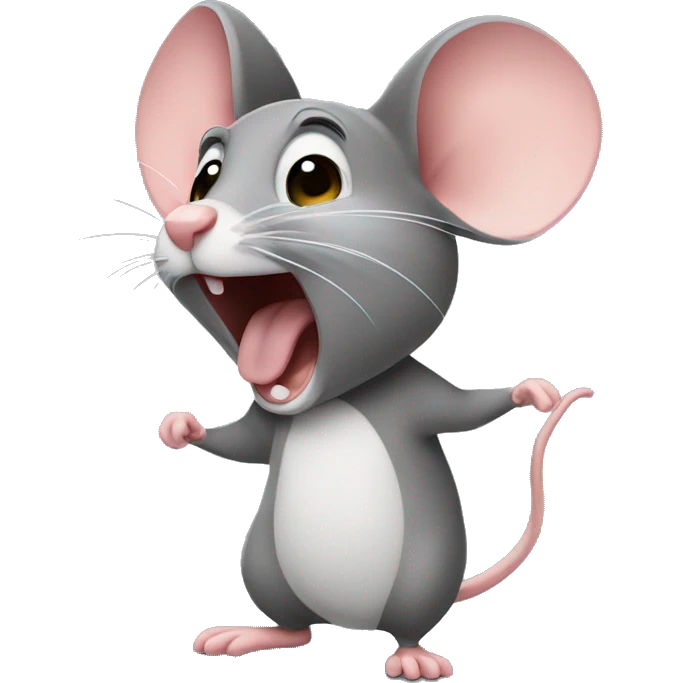 mouse singing emoji