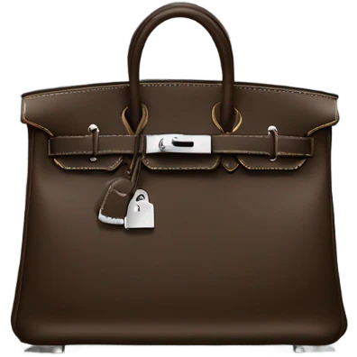 Hermes black birkin bag emoji