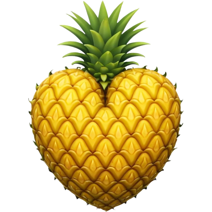 Heart with pineapple aesthetics emoji