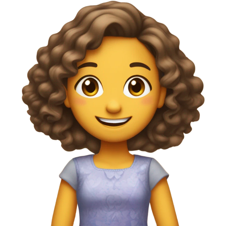 Crie uma menina  emoji