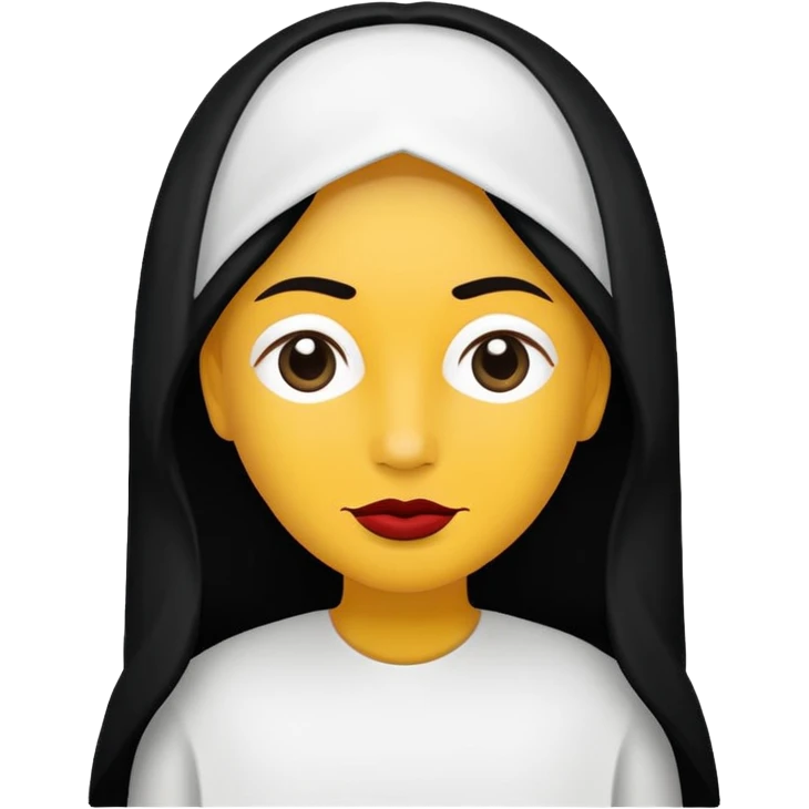 vull un perosnatge estil bimoji que sigui com una nimfa bella i fantasmal amb túniques blanques. Té la pell literalments blanca com el guix, cabell platejat, un nas llarg, ulls negres grans i llavis carmesí. que estigui somrient emoji