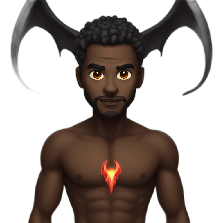 black lucifer emoji
