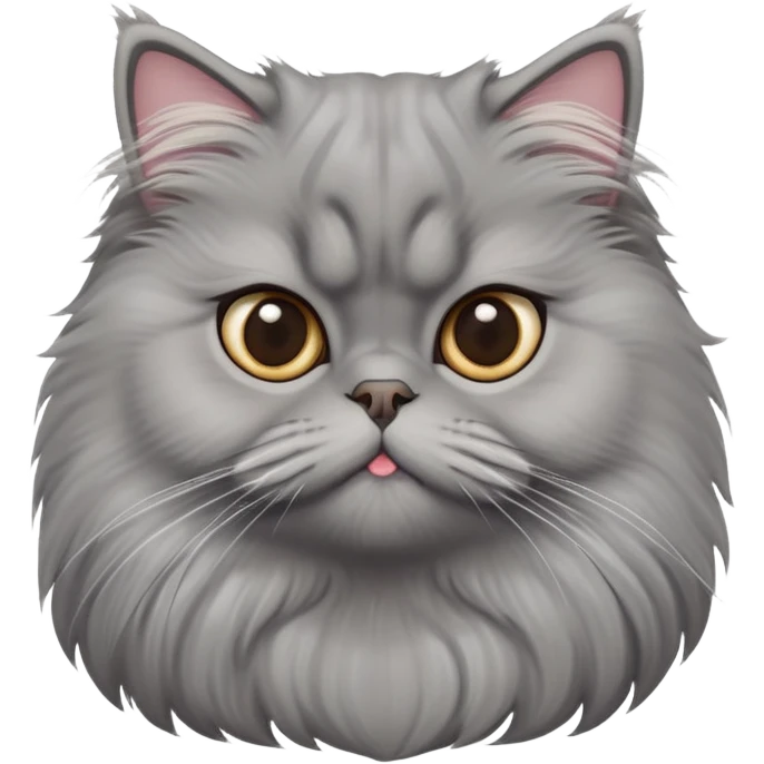 cinematic-adorable-big-eyed-fluffy-grey-persian-cat-portrait-emoji,-head-tilted-playfully-with-a-sweet-expression,-fluffy-grey-fur,-simplified-yet-irresistibly-cute-features-with-large,-expr emoji
