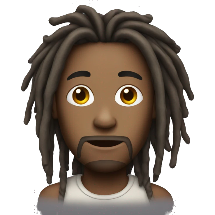 man with dreads emoji