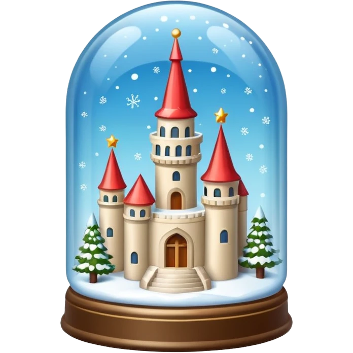 snow-globe, tower inside emoji