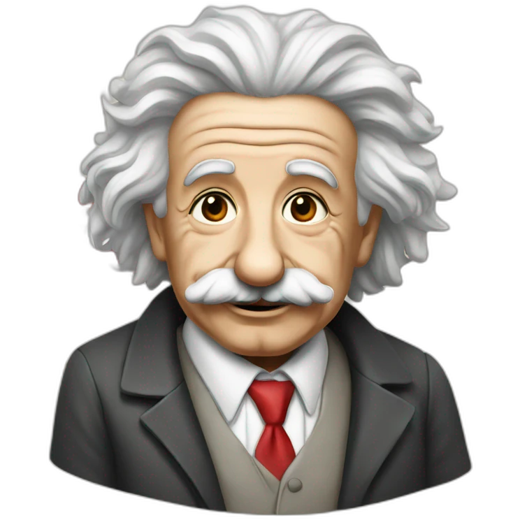 Einstein with lebanon flag emoji