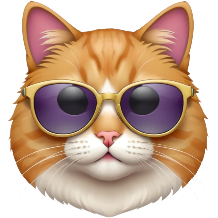 Cat wearing sunglasses emoji