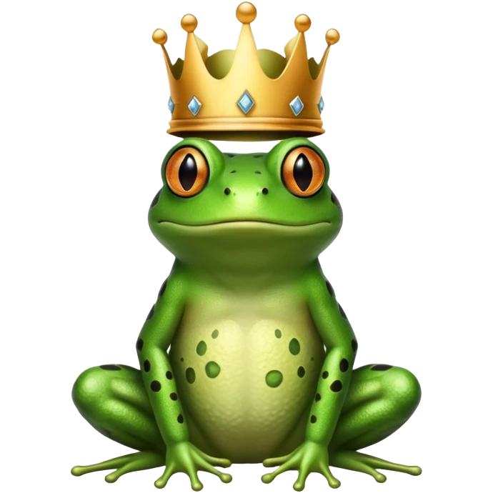 crowned frog emoji