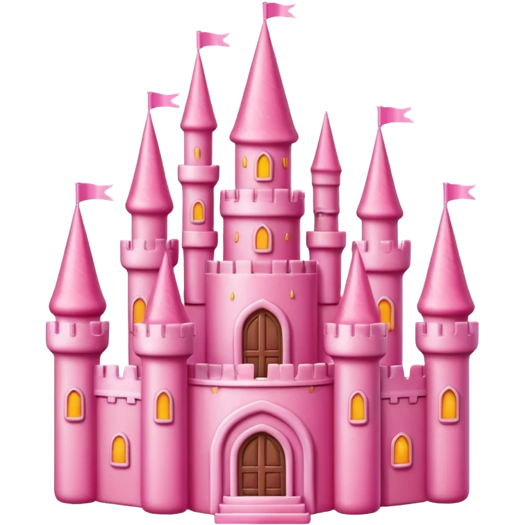 pink candy castle emoji