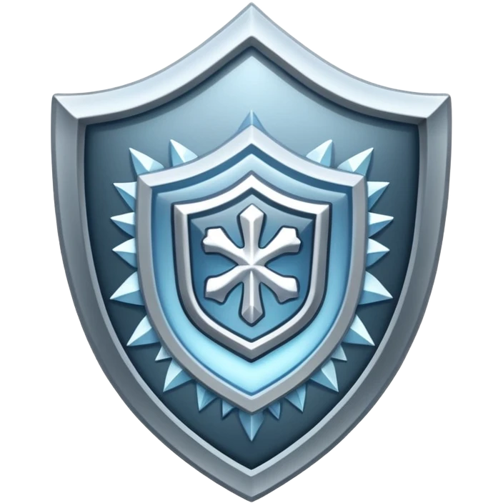 frosted shield emoji