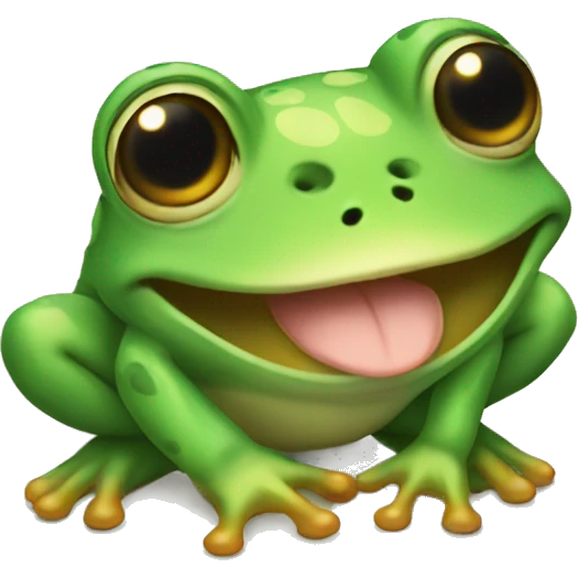 Cutest frog ever emoji