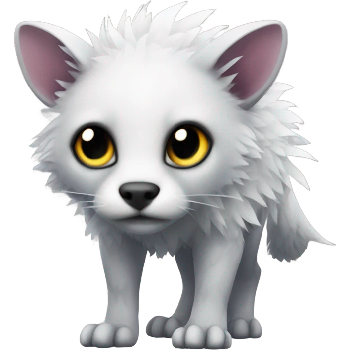 Modern Feral Rare Fantasy Vernid-Trico-species by LiLaiRa, random markings, full body emoji