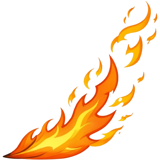 Epic fire streak awesome amazing  emoji