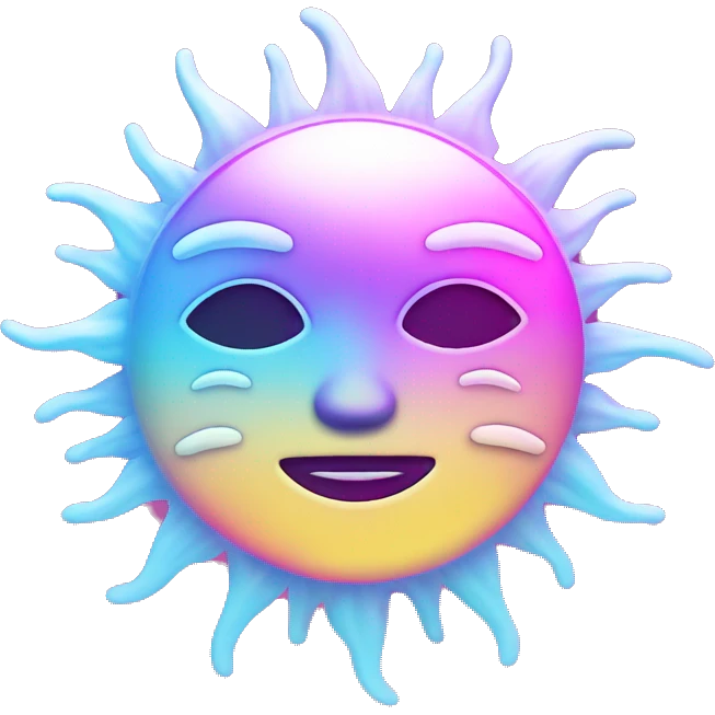 Vaporwave Sun emoji