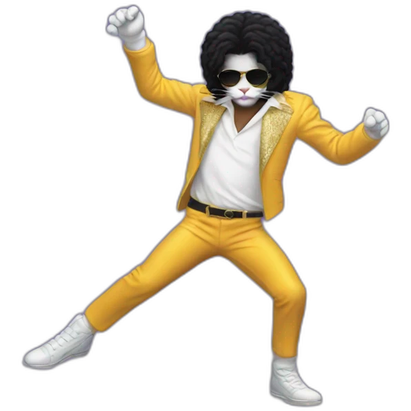 Cat michael jackson dancing emoji