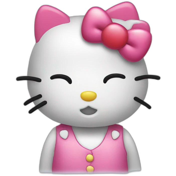 Hello kitty love emoji