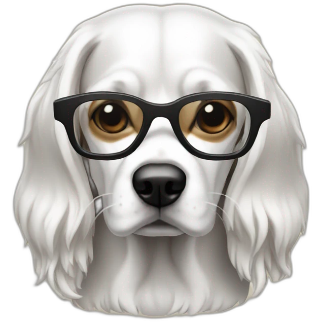 white snoop dog with glasses emoji