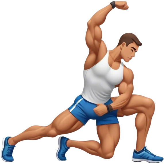 bodybuilder hamstring stretch emoji