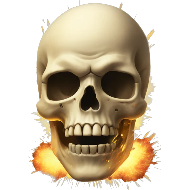 skull explosion emoji