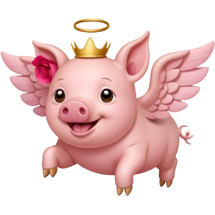 Flying pig emoji