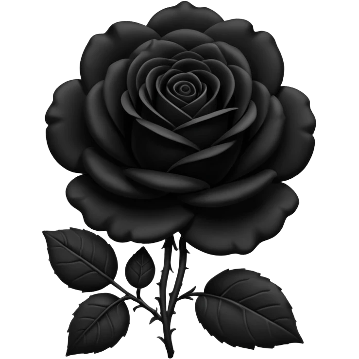Black rose emoji