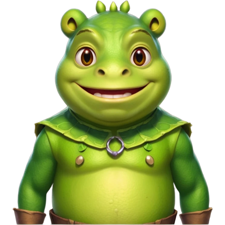 frog in a shrek costume emoji