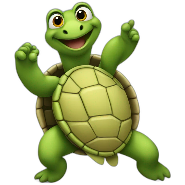 turtle dancing emoji