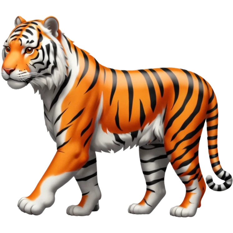 white tiger going emoji