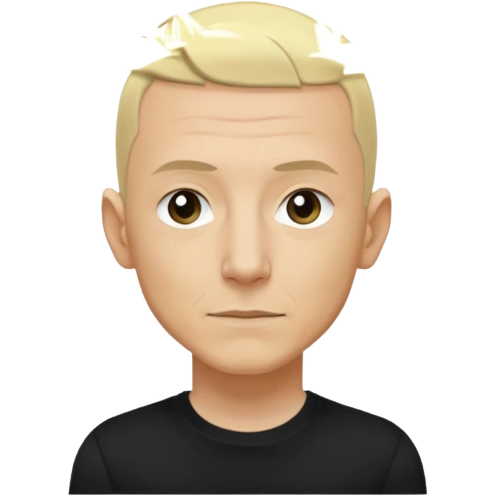 Chester Bennington with blonde hair emoji
