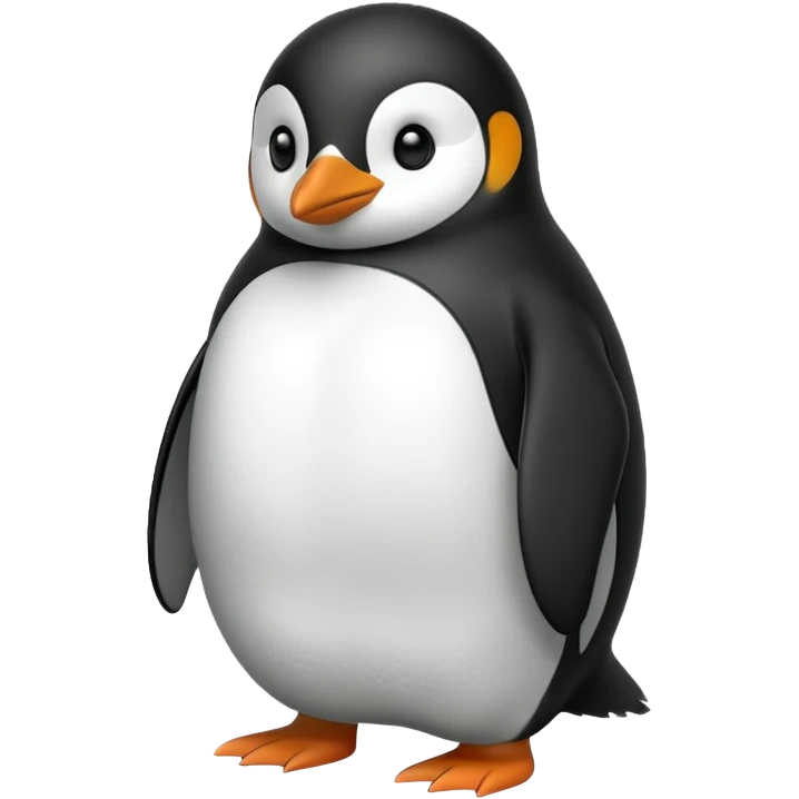 펭귄이 굉장히 추워서 떨고있는 모습 emoji