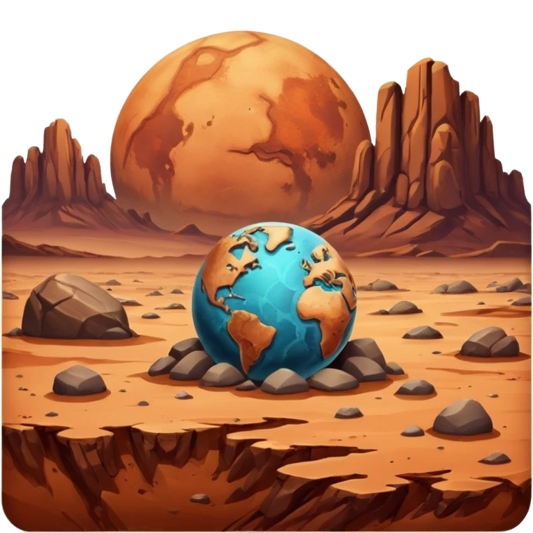 mars planet emoji