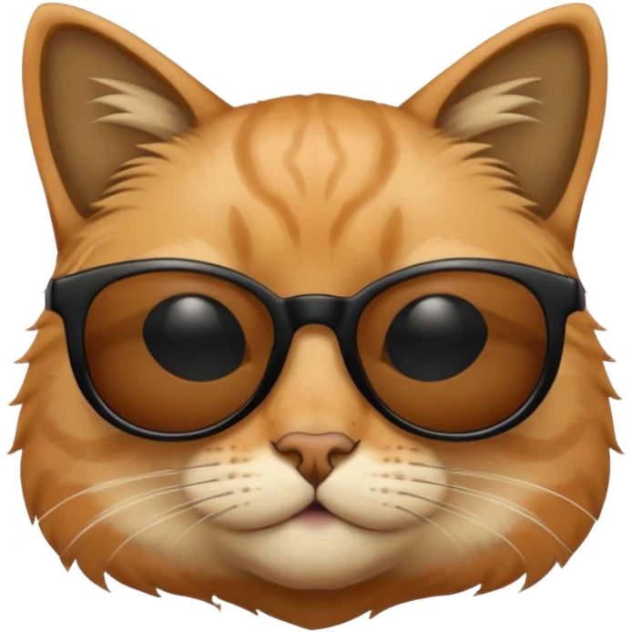 Cat wearing sunglasses emoji