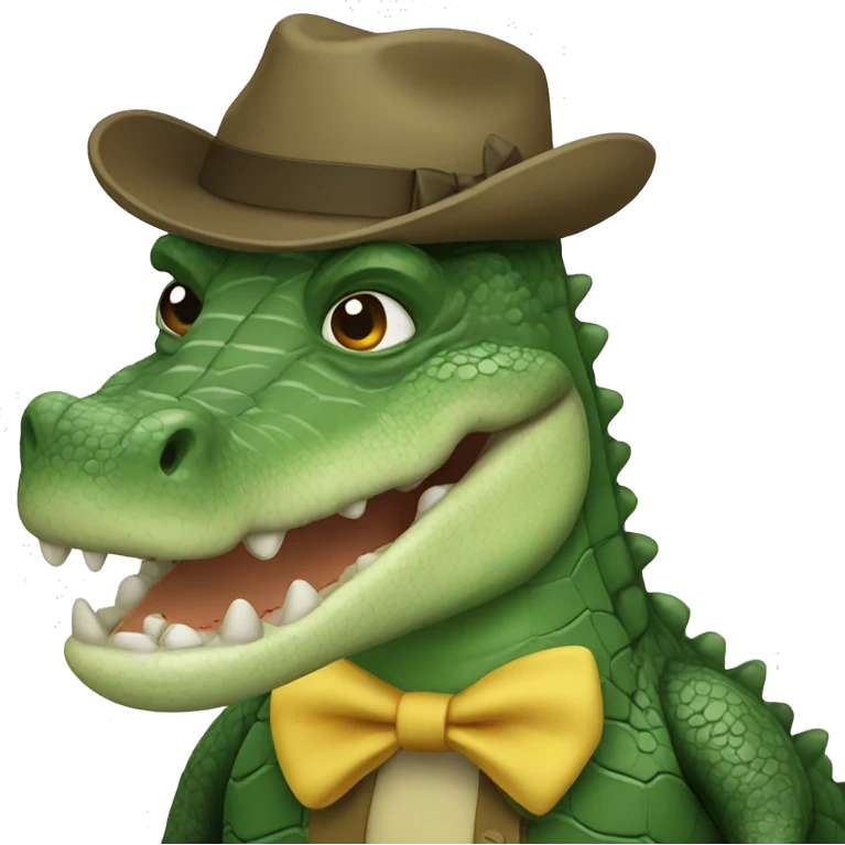 Queer crocodile emoji