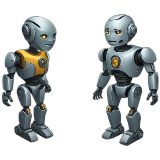 robot vs human emoji
