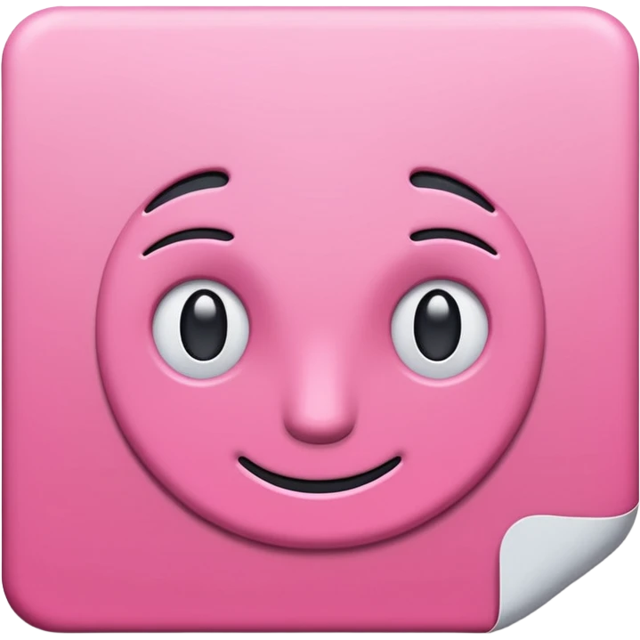 mac os mixed papers skeuomorphic pink emoji