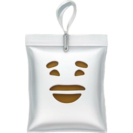 sachet zip transparent emoji