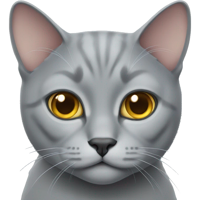 gray british cat emoji