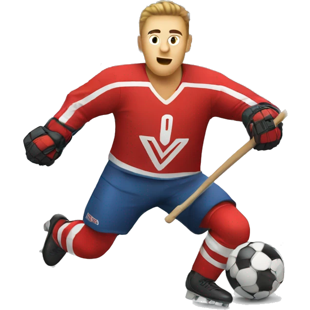 goal scorer in red emoji