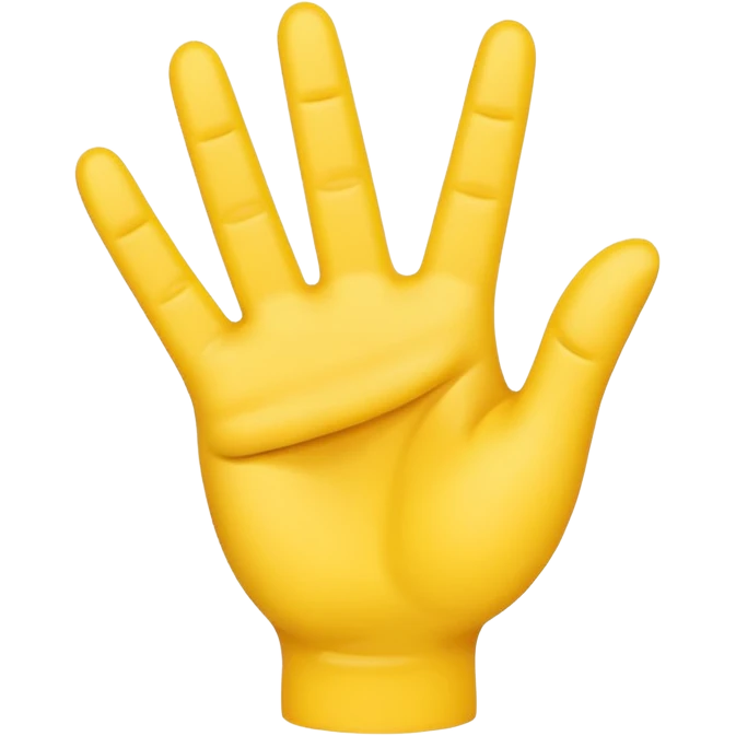 Emoji hand with 3 fingers up emoji