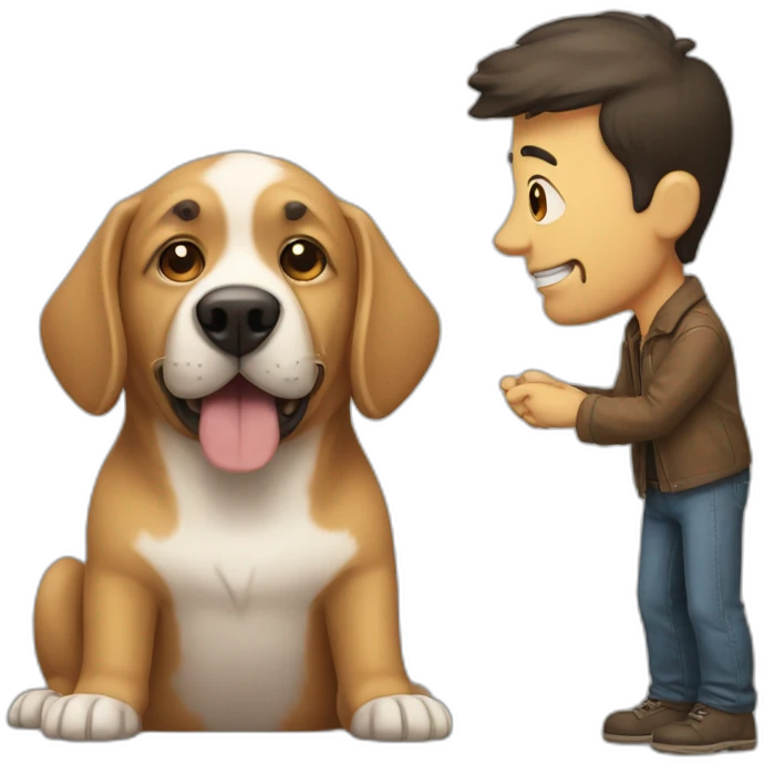 dog with man emoji