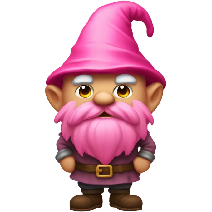 Angry pink gnome  emoji
