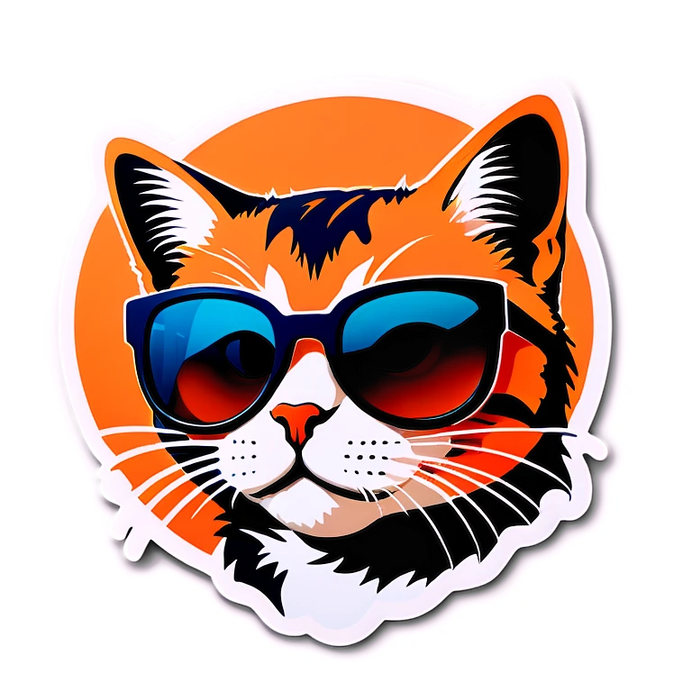 Cat with sunglasses emoji