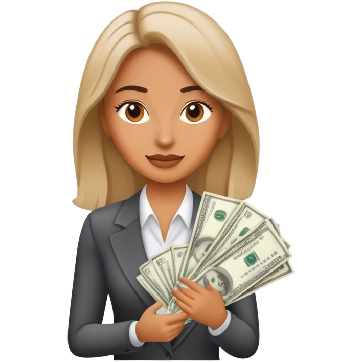 Woman making money real estate emoji