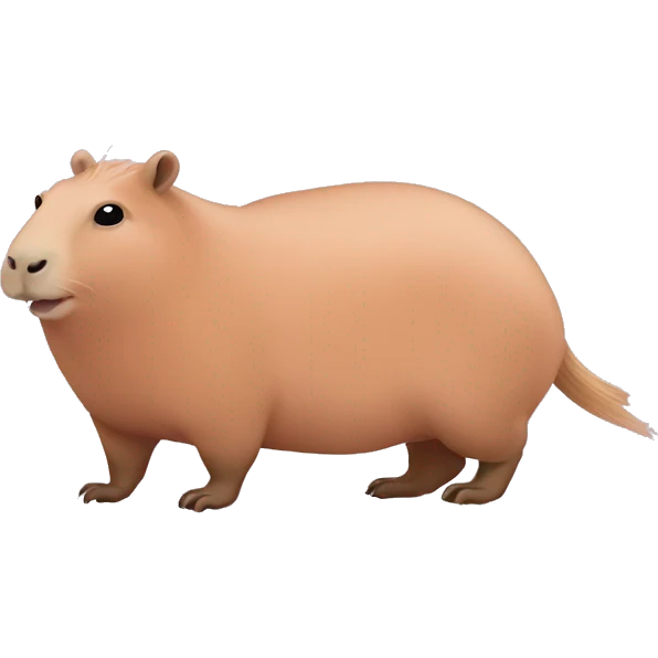 pastel pink capybara emoji