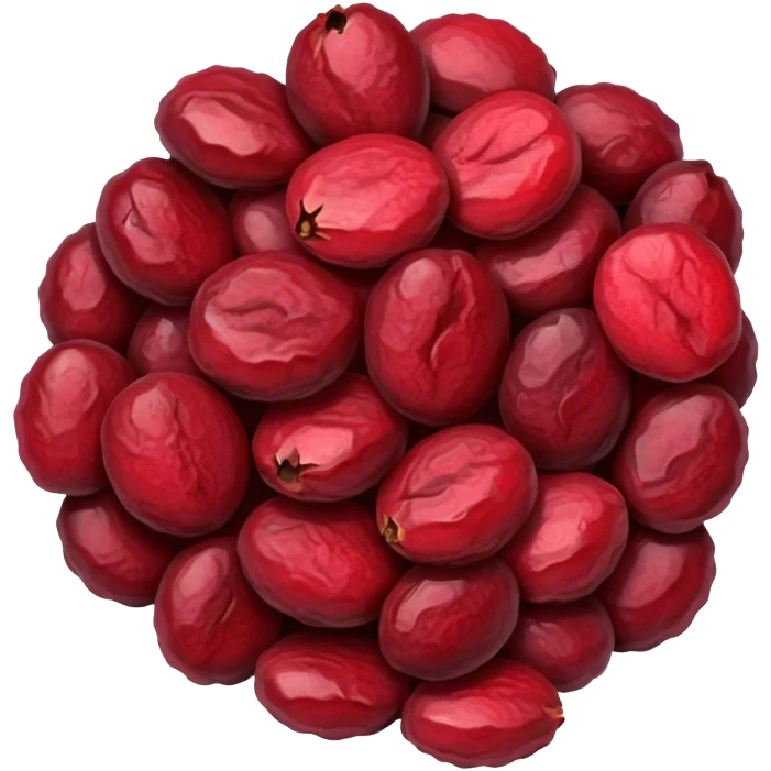 dehydrated cranberry emoji