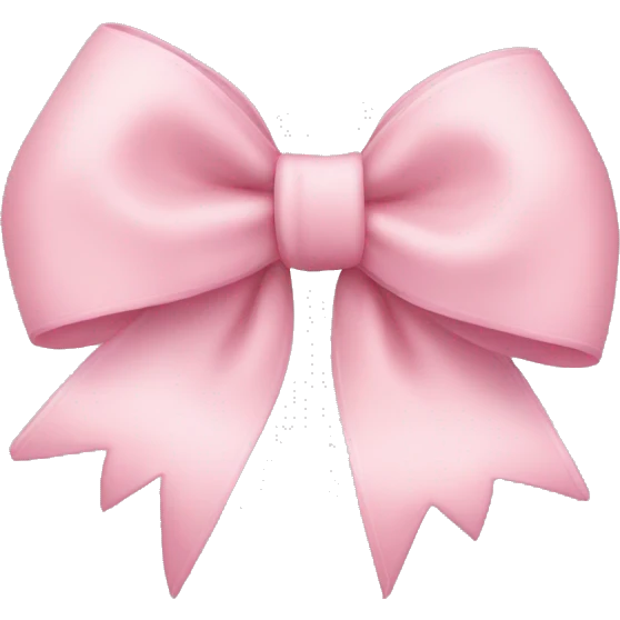 light pink bow emoji