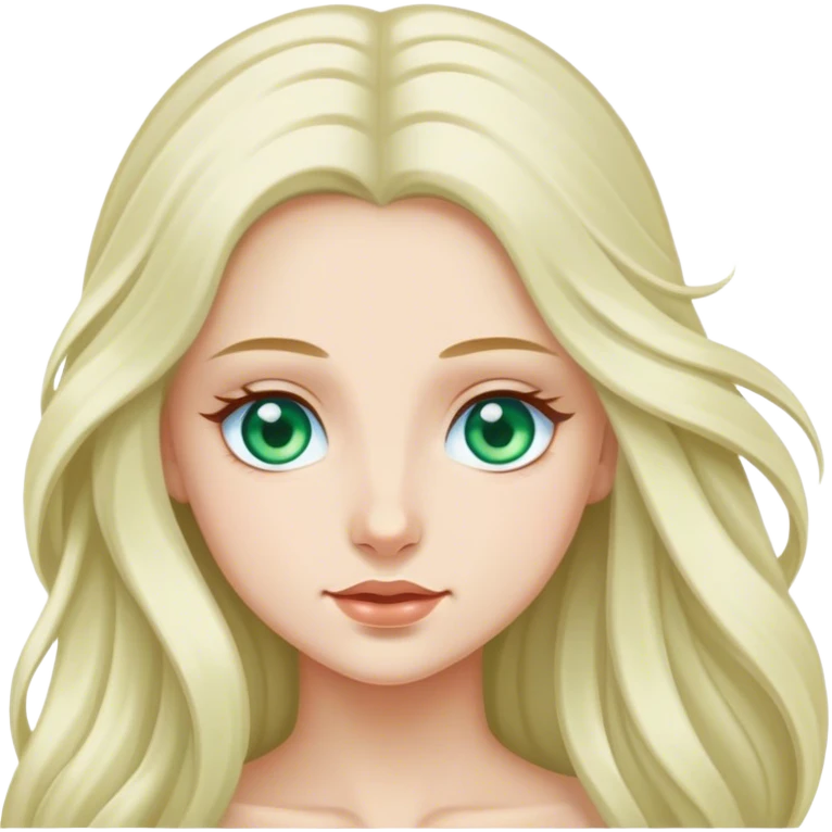 polish princess with green/blue eyes emoji