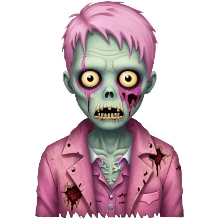 pink zombie emoji