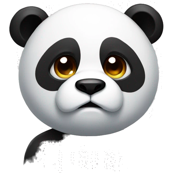 Cold panda emoji