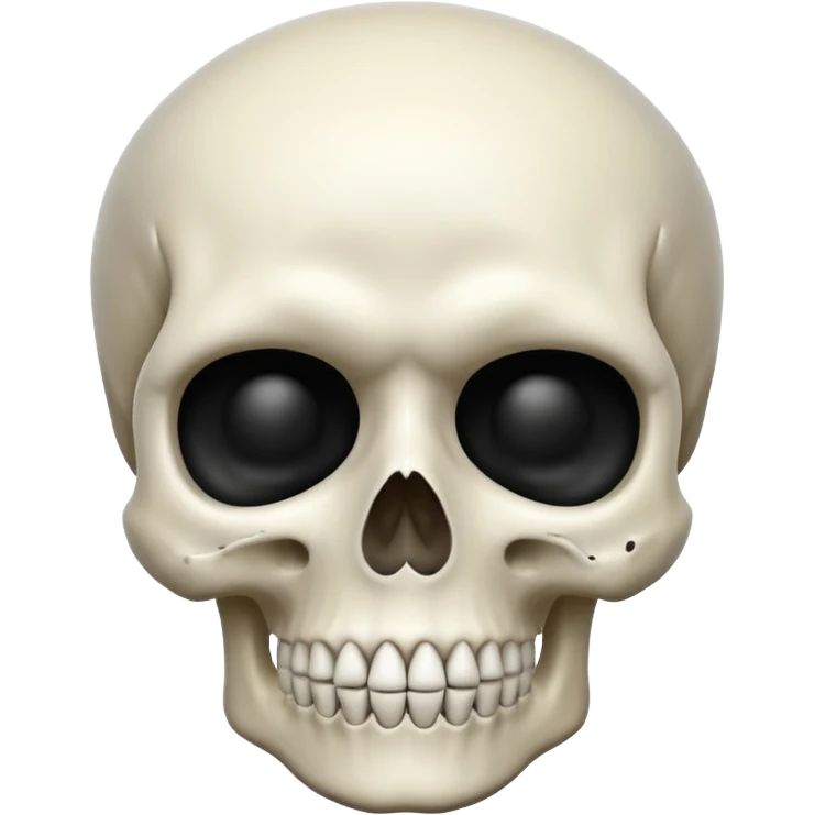 Skull shushing emoji
